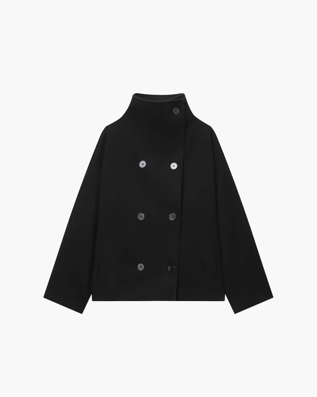 SOKYND Rikka Jacket with Stand Collar Coats & JacketsaK1767356248735198789GreyXS