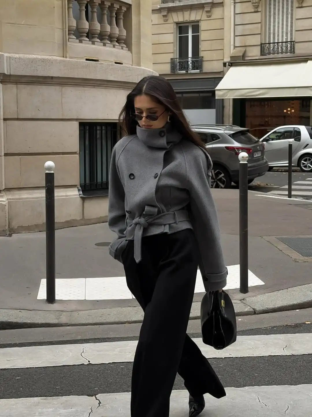 SOKYND Sara Double-Breasted Turtleneck Coat CoatSOKYND-773975-S-OS-13271S