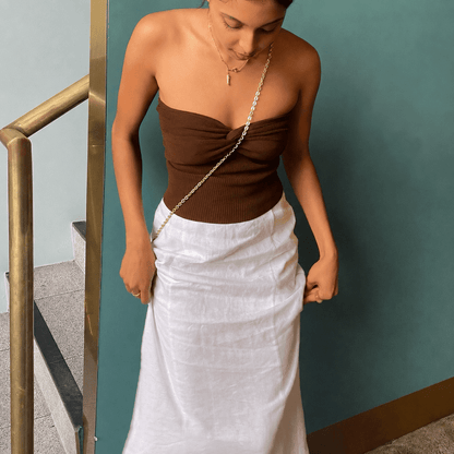 SOKYND Sara Strapless Off-Shoulder Top TopSOKYND-425047-BRO-XS-61719BrownXS