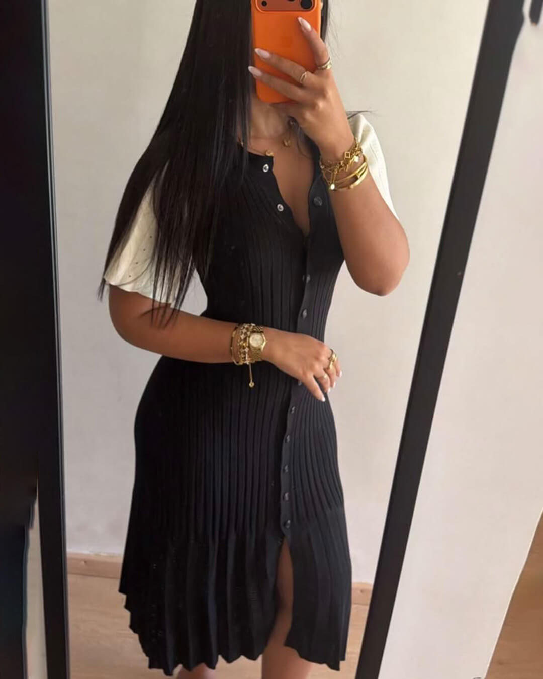 SOKYND Savannah Midi Dress DressesBlackM