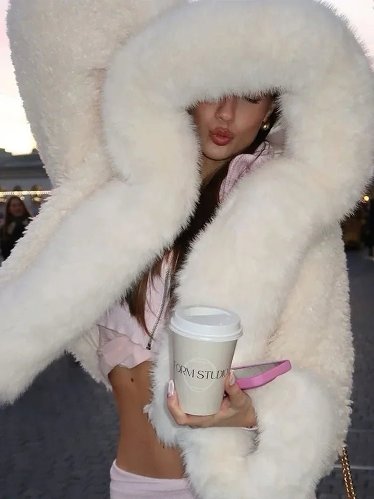 SOKYND Shelby Faux Fur Jacket Coats & Jacketski1767356248743829275WhiteS