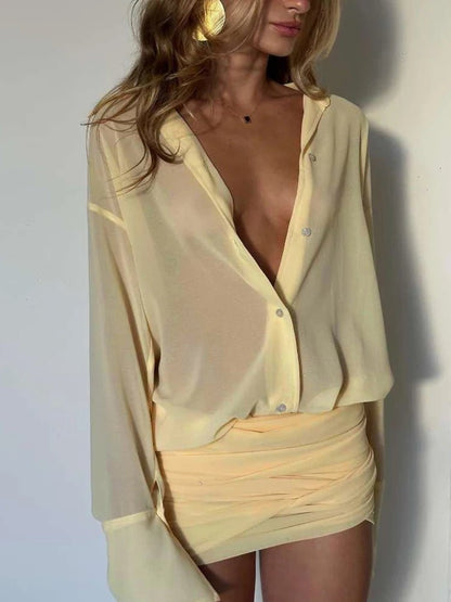 SOKYND Sienna Long Sleeve Shirt Dress DressSOKYND-419543-BLA-M-50743BlackM