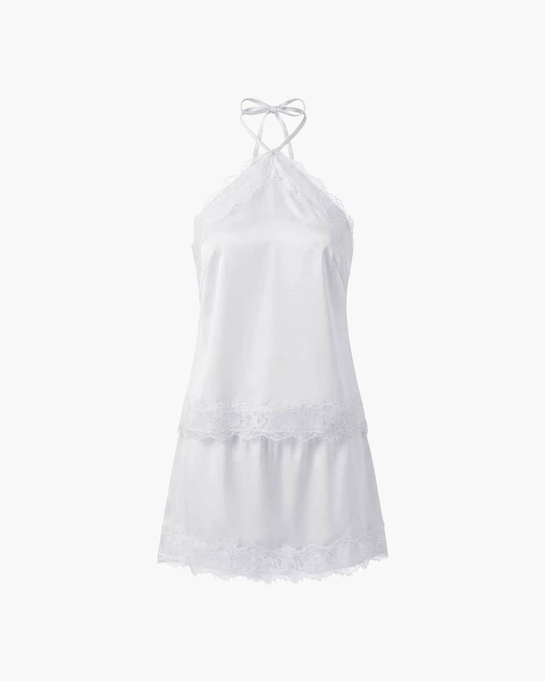 SOKYND Sienna Satin Halter Neck Two-Piece Set Matching SetsSOKYND-584343-WHI-XS-32855White SetXS