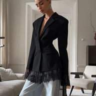 Blazer Stephanie con detalles de encaje