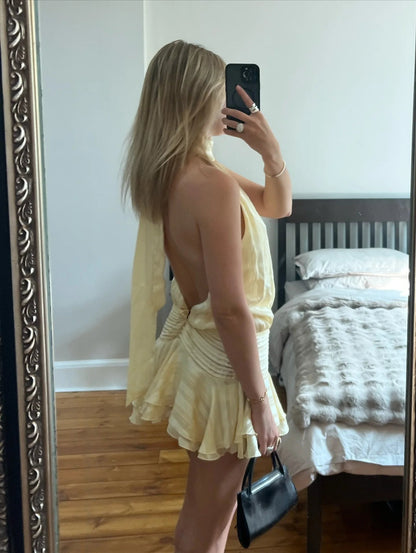 SOKYND Tacita Backless Mini Dress DressSOKYND-863447-LIG-S-31063Light YellowS