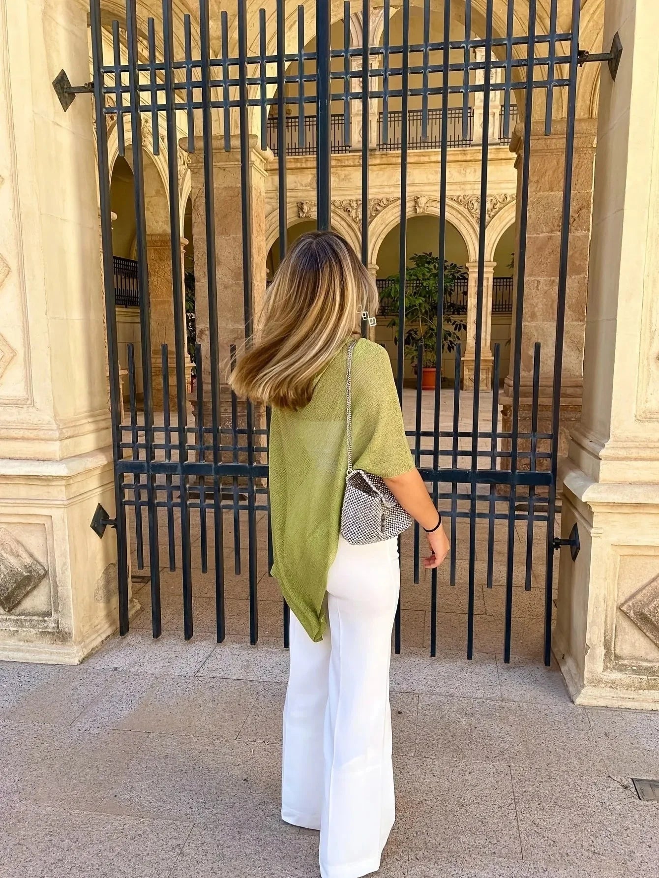 SOKYND Tahlia Batwing Knitted Shawl Top TopsOliveS