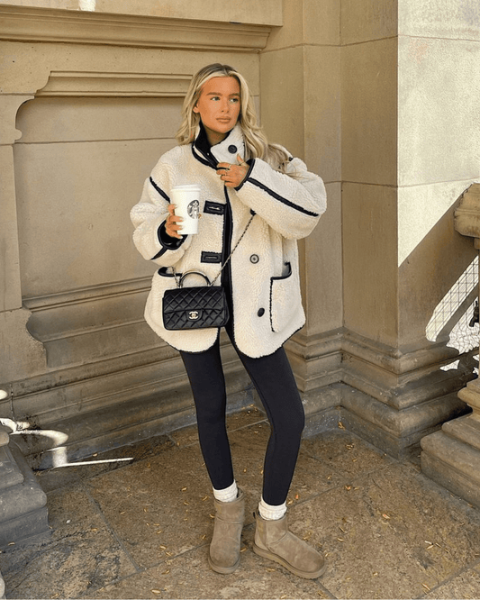 SOKYND Tessa Funnel Neck Sherpa Jacket JacketSOKYND-250391-S-OS-54999S