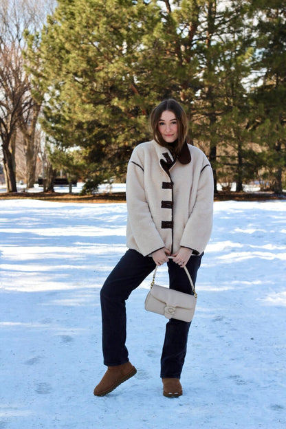 SOKYND Tessa Funnel Neck Sherpa Jacket JacketSOKYND-250391-S-OS-54999S