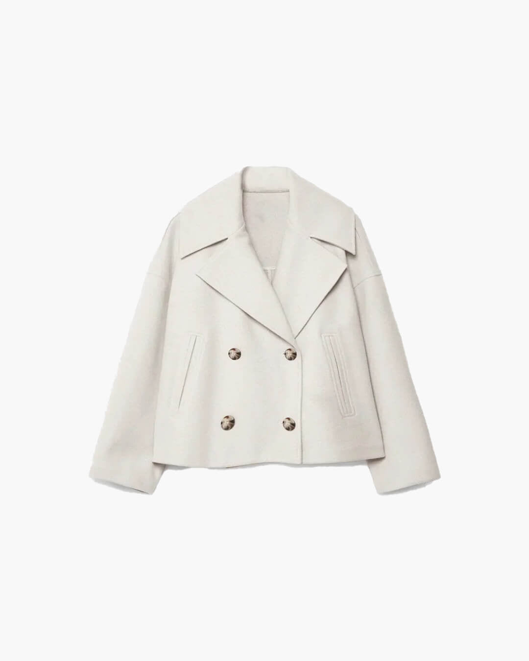 SOKYND Vannie Short Double - Breasted Coat Coats & JacketsWo1772777205893621202Navy BlueS