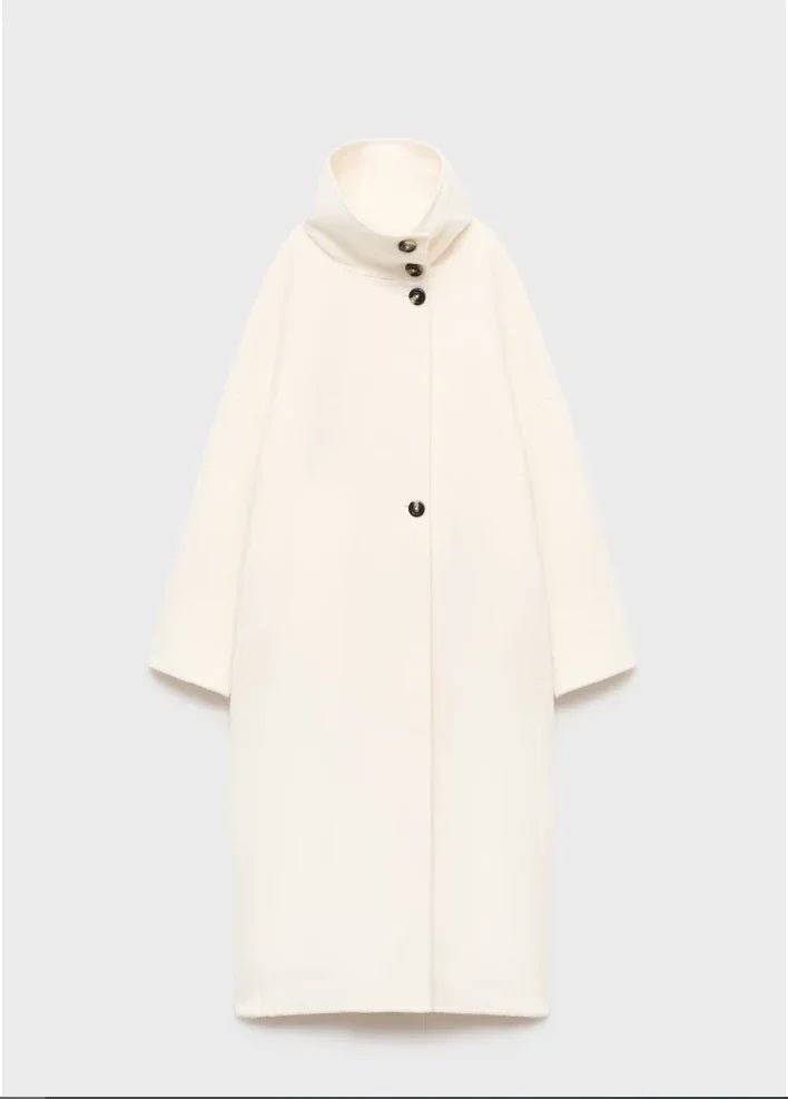 SOKYND Ylona Stand Collar Long Coat Coats & Jacketsxc1767625273824281052OffwhiteS