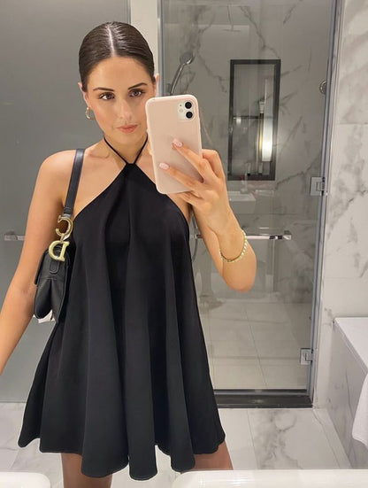 SOKYND Zelia Backless Halter Mini Dress DressSOKYND-220439-BLA-XS-68695BlackXS