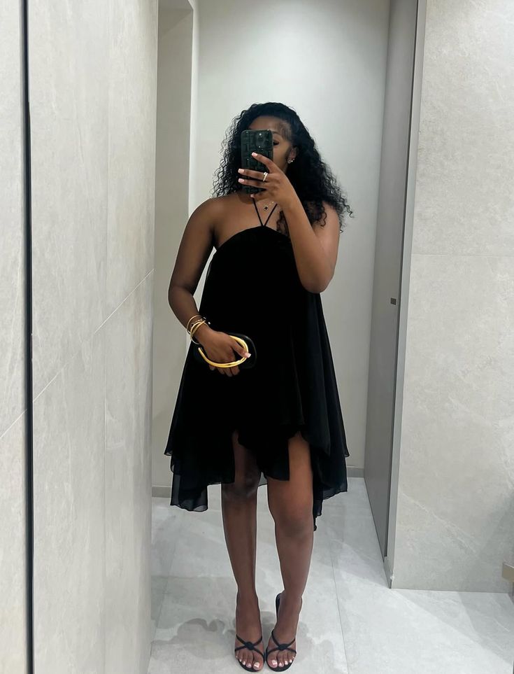SOKYND Zelia Backless Halter Mini Dress DressSOKYND-220439-BLA-XS-68695BlackXS