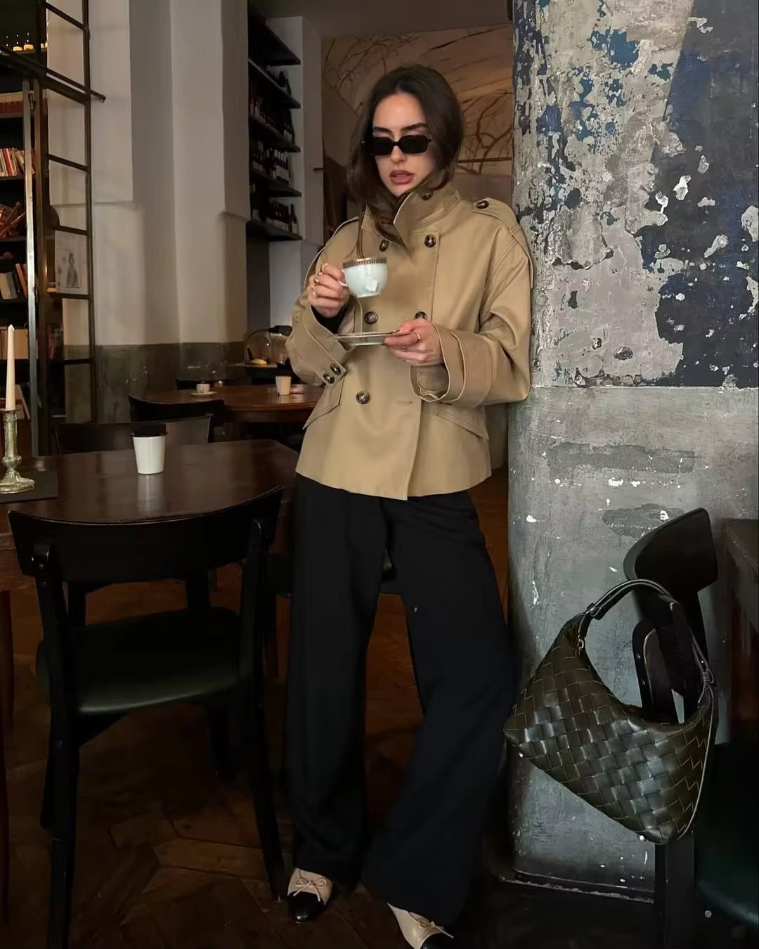 SOKYND Zoe Beige Double Breasted Trench CoatSOKYND-986391-BEI-XS-91223BeigeXS