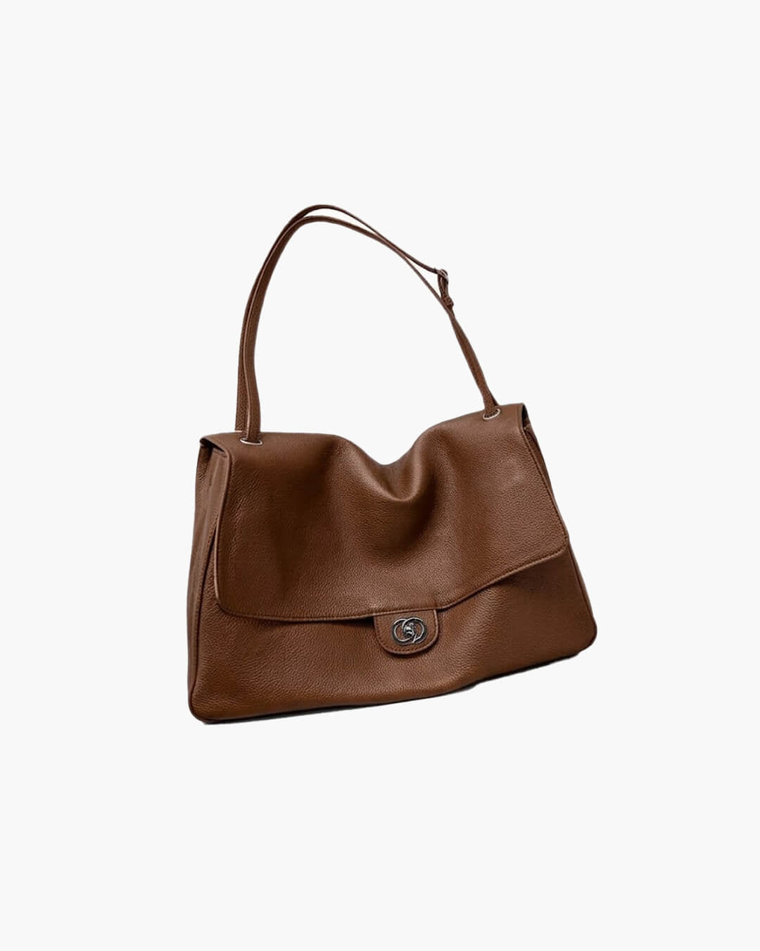 SOKYND Zoe Buckle Flap Shoulder Bag BagBrown36×24×11 cm