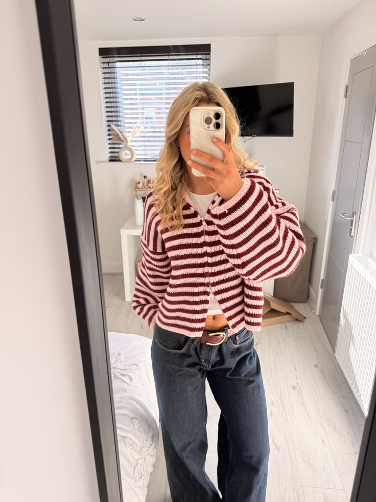 Monica Hochgeschlossener Reißverschluss-Cardigan